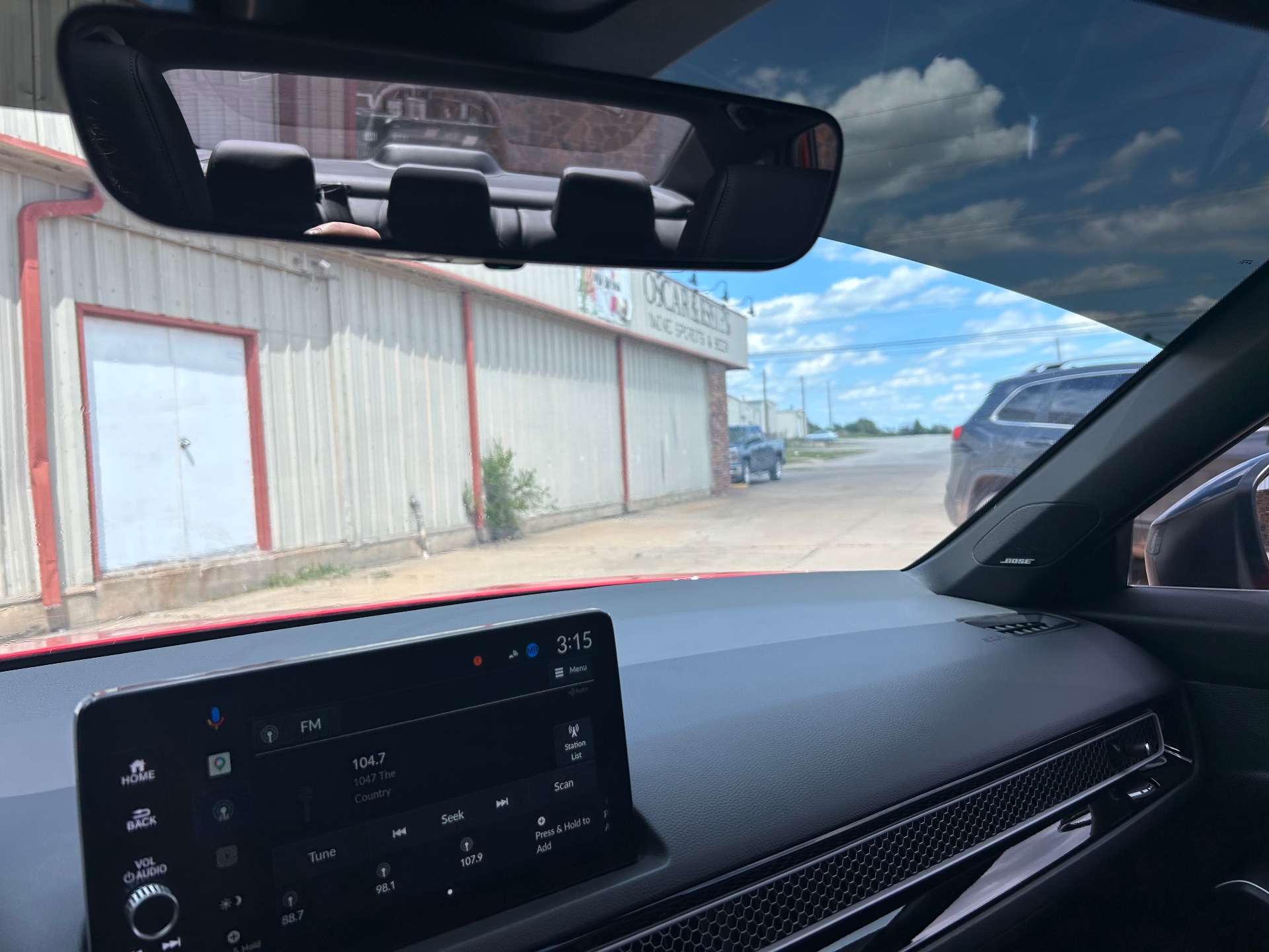 Interior view after tint showing reduced glare and cooler cabin feel