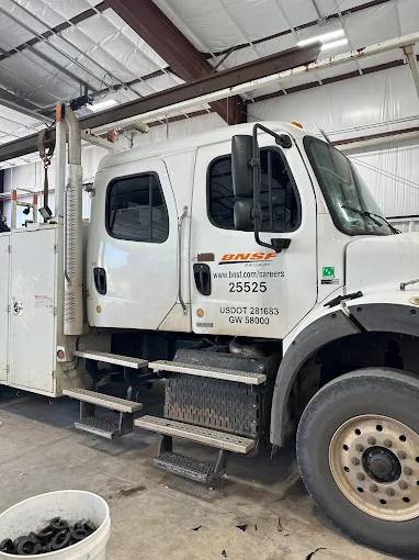 BNSF commercial truck windshield service at Precision Window Tint