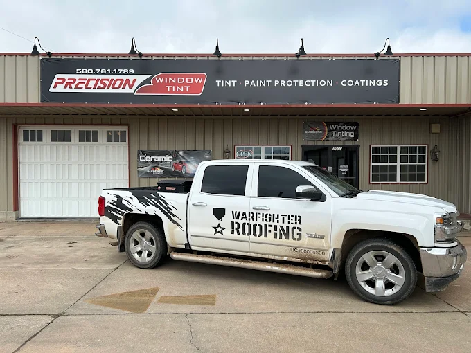 Precision Window Tint shop exterior — 1900 N Union Ponca City Oklahoma